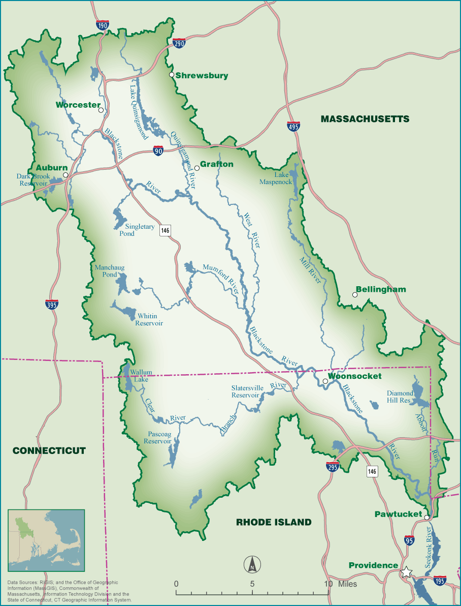 Map of the Blackstone River Watershed